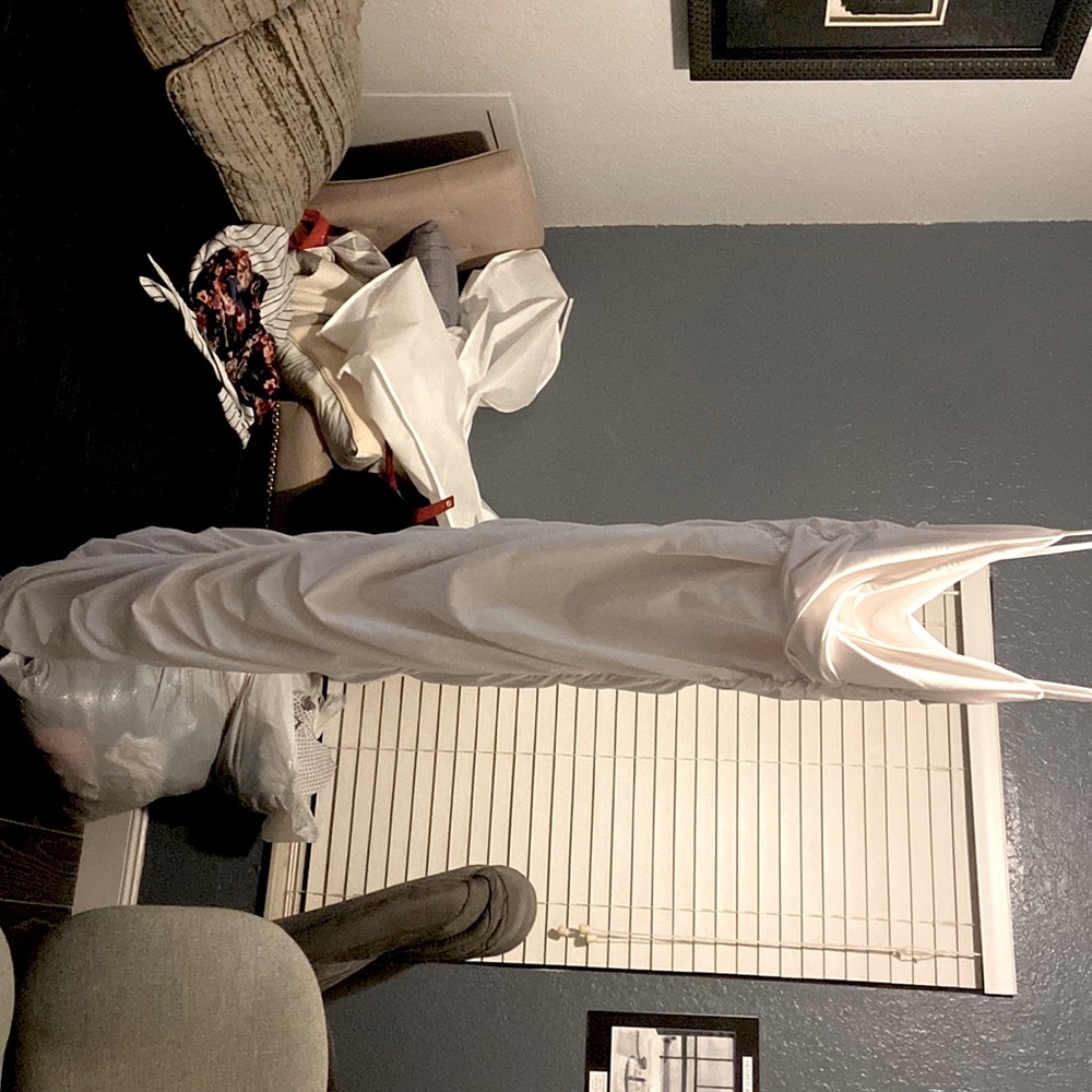 White slim dress